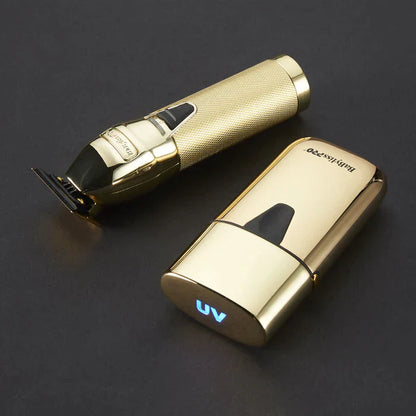 BaByliss PRO Limited FX Gold Trimmer & UV Gold Single Foil Shaver
