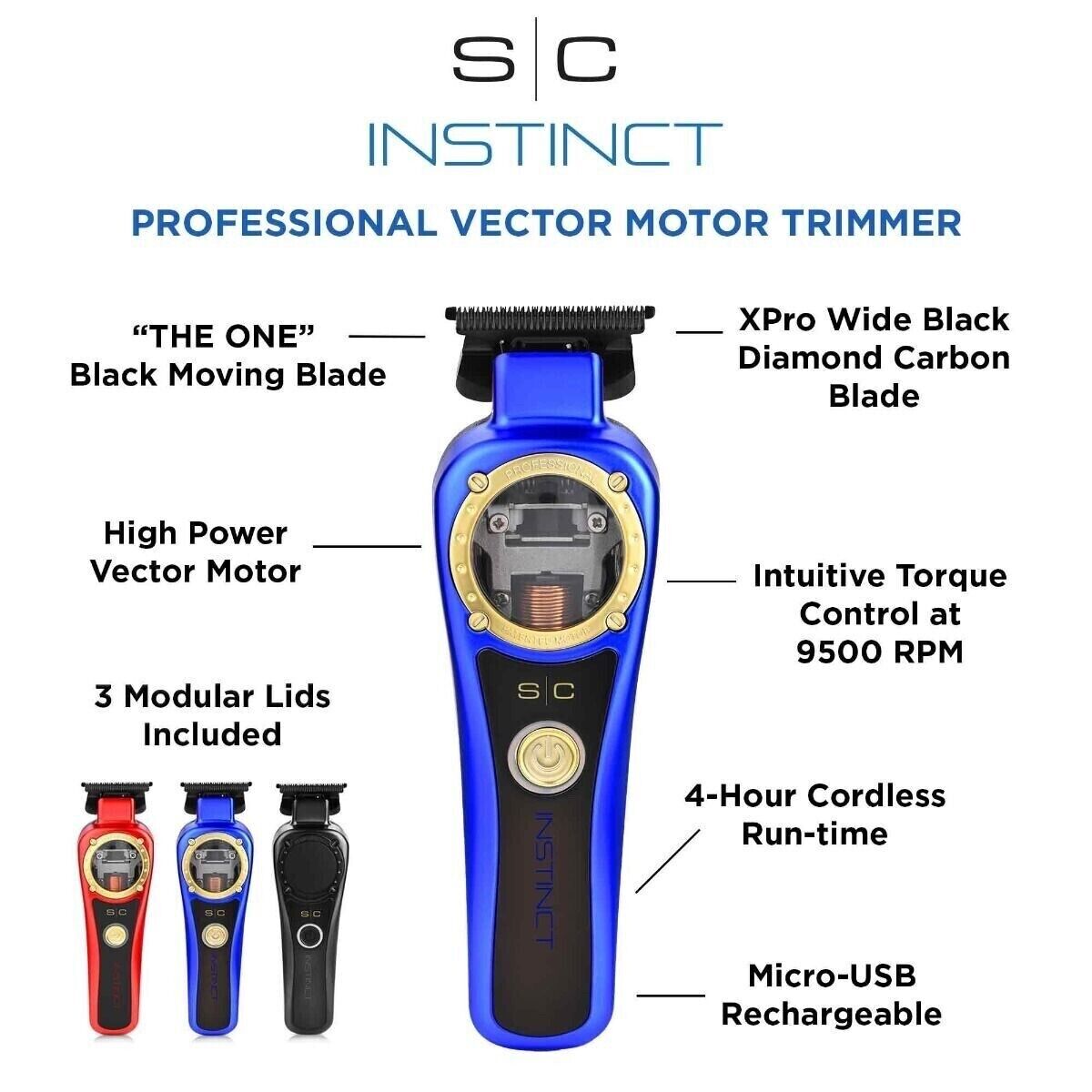 Stylecraft Instinct Vector Motor Cordless Clipper & Trimmer COMBO