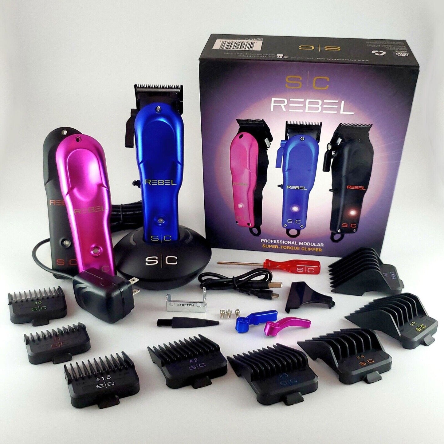 StyleCraft Rebel Cordless Hair Clipper & StyleCraft EVO Trimmer Combo