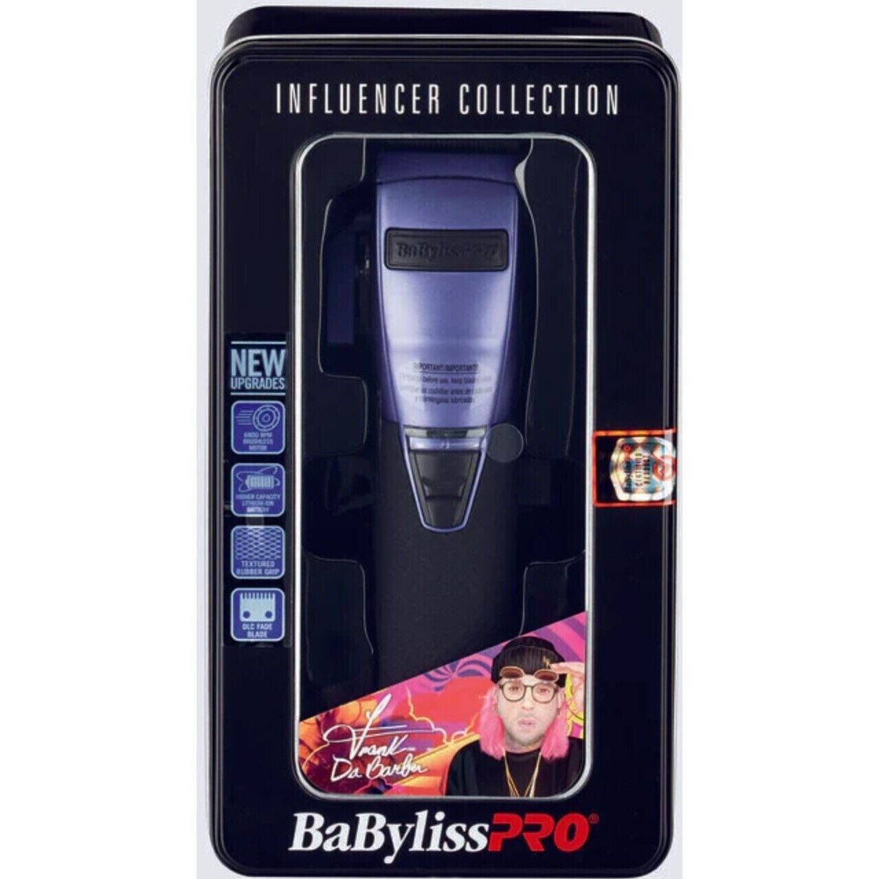 BaByliss Pro Black & Purple BOOST+ Influencer Collection Cordless Clipper