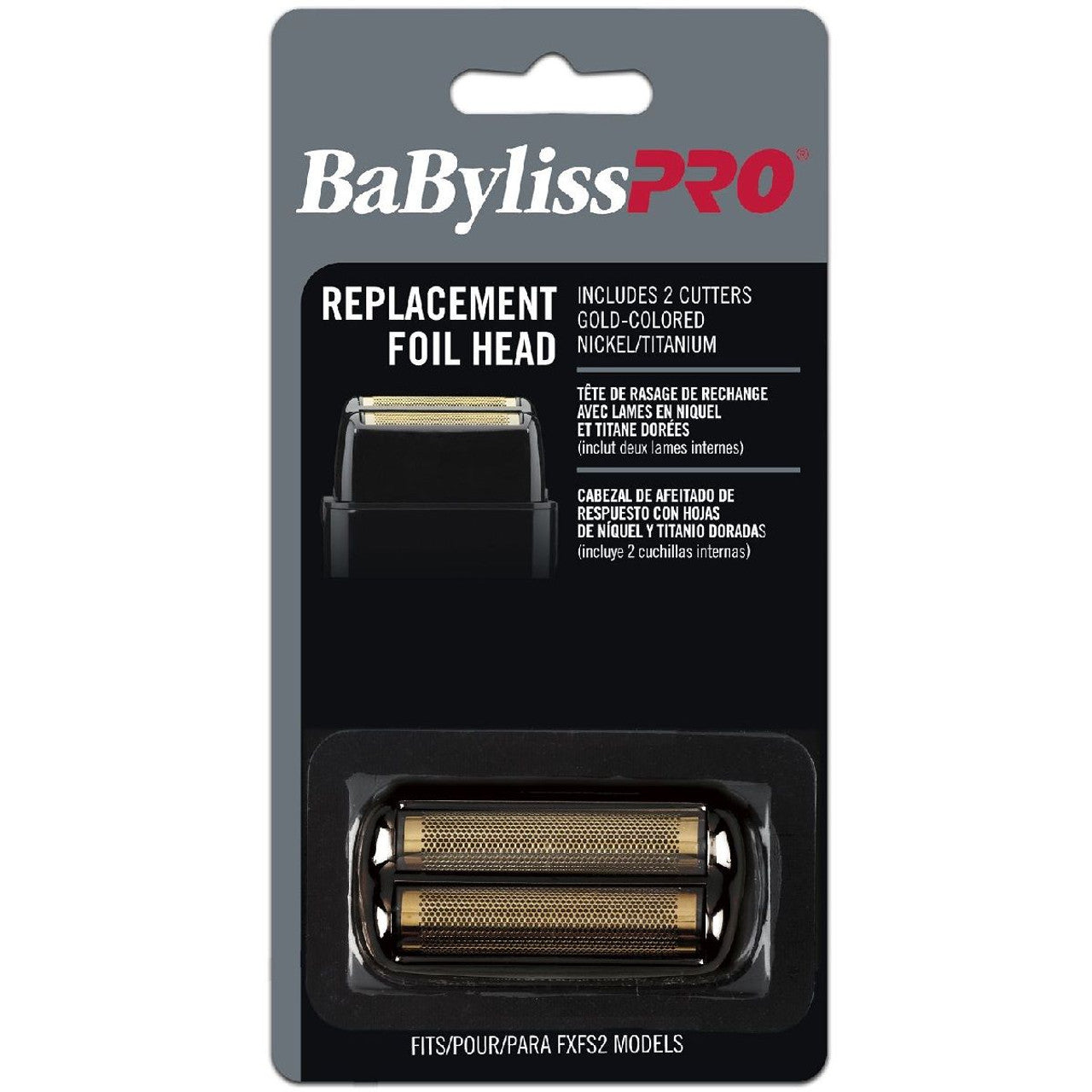 BABYLISS PRO REPLACEMENT FOIL & CUTTER - BLACK  #FXRF2B