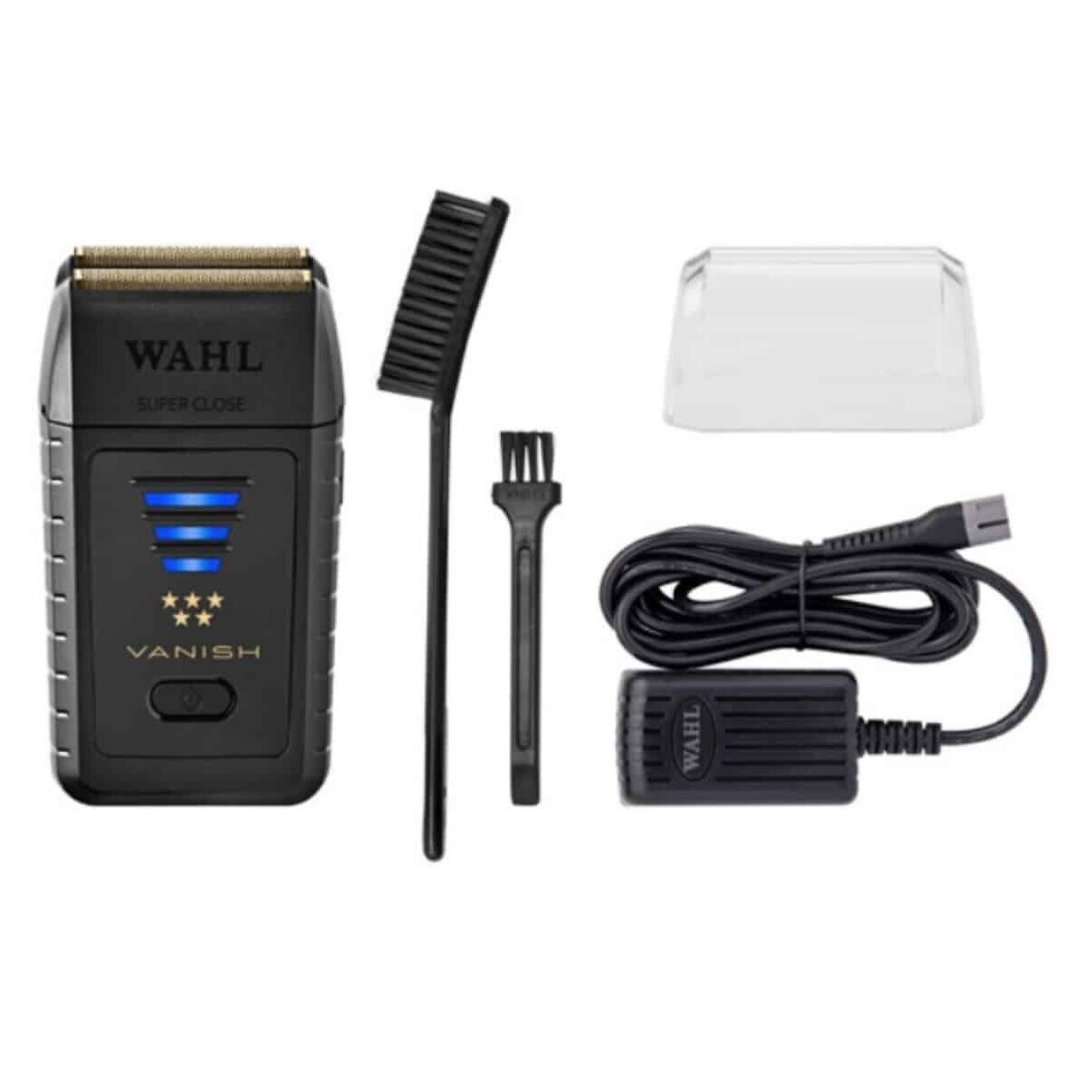 WAHL Pro Gold Magic Clip Cordless Clipper, Gold Cordless Detailer, Black Vanish Shaver + WAHL Power Station SET