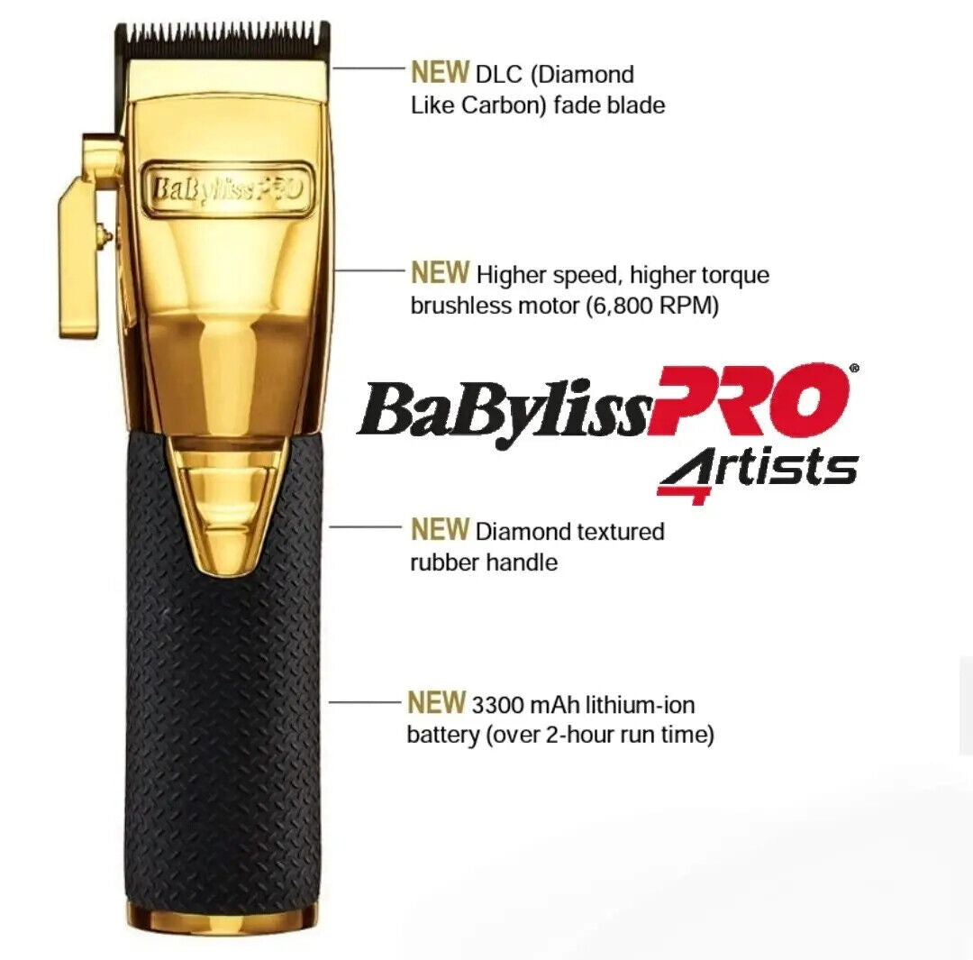 BaBylissPRO GoldFX Boost+ Clipper & Skeleton Trimmer Combo