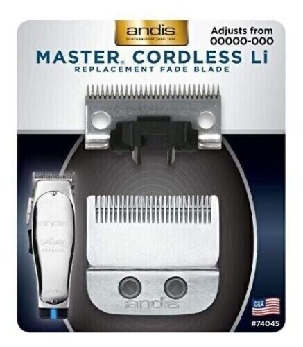 Andis Master Cordless Li Replacement Fade Blade Size 00000-000 #74045