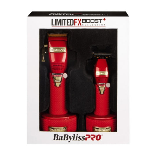 BABYLISS PRO FX BOOST+ Clipper & Trimmer Combo - RED