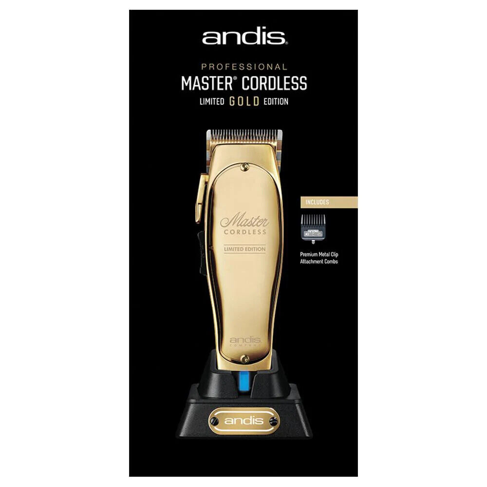 Andis Cordless Master Clipper GOLD & GTX Trimmer Limited Edition COMBO