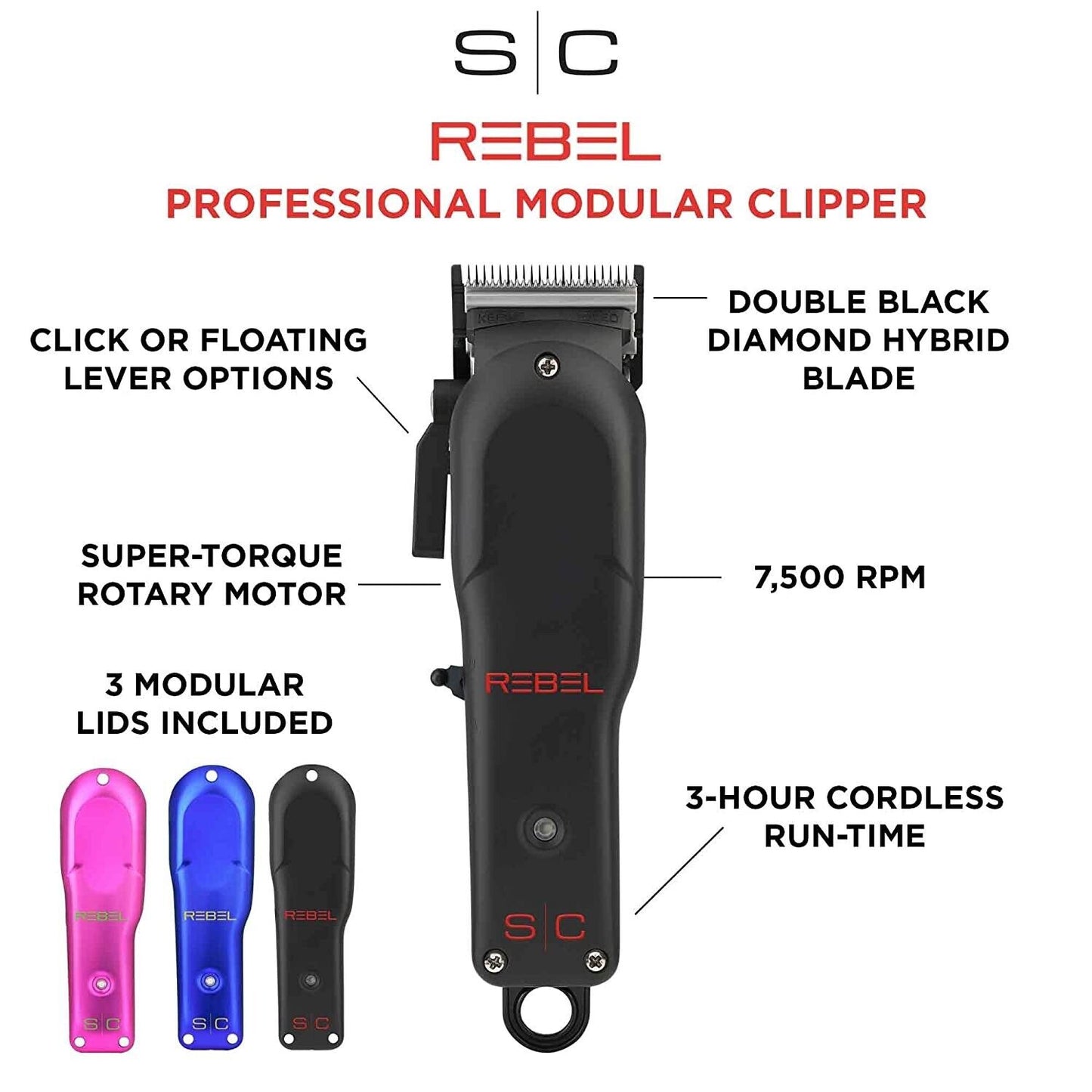 Stylecraft Rebel Clipper & BABYLISS Gold FX Skeleton Trimmer COMBO