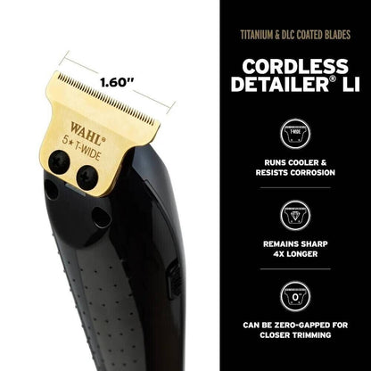 Wahl Cordless Black Magic Clip Clipper, Black Detailer Trimmer Vanish Shaver SET