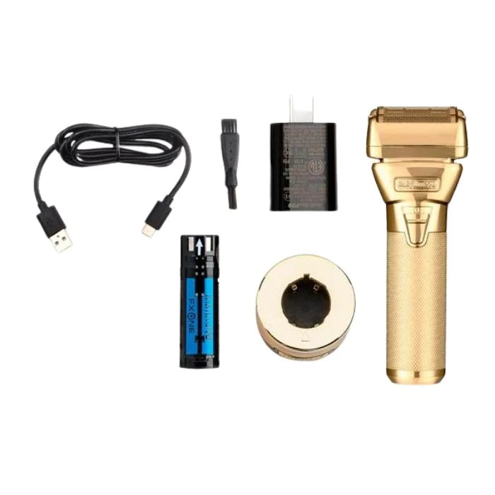 BaByliss Gold Trimmer and Double Foil Shaver Gold Gift Set #FXDUOFS2TG BaByliss Gold Trimmer and Double Foil Shaver Gold Gift Set #FXDUOFS2TG