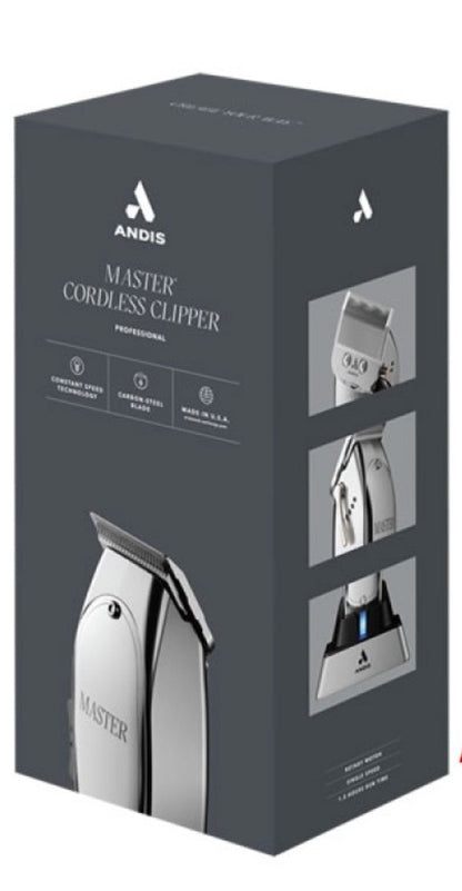 Andis Master Cordless Clipper - Silver